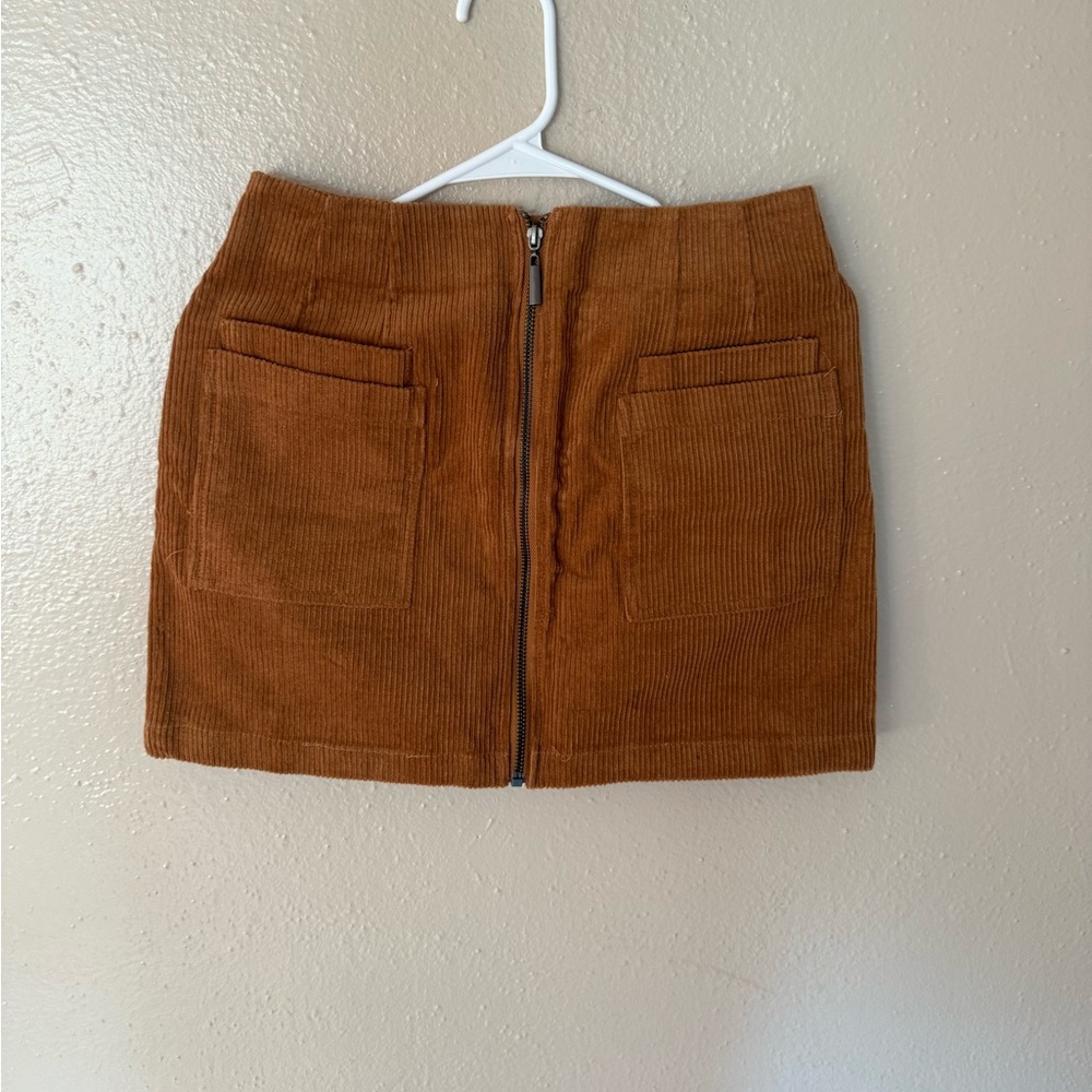 Brown Corduroy Skirt